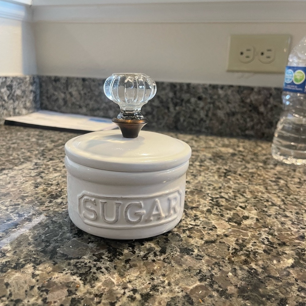 Mud Pie Door Knob Sugar Bowl
